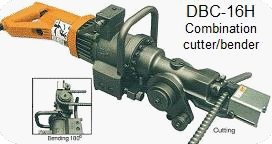 Click here for more about the DBC-16H portable rebar cutter/bender